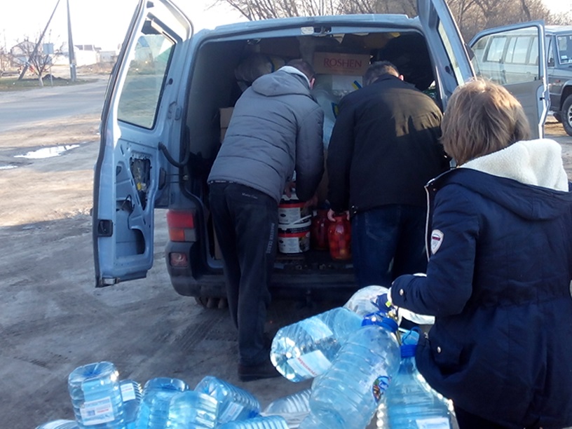 Зображення до публікації: Поїздка до АТО разом з Андрієм Гуцолом. Допомога воїнам від бориспільців.