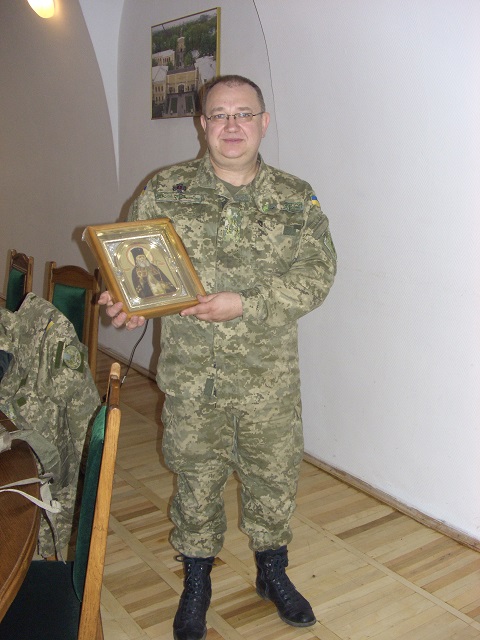 Зображення до публікації: Ікона Луки Войно-Ясенецького подарована видатному лікарю Всеволоду Стеблюку